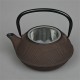 Théière en fonte marron